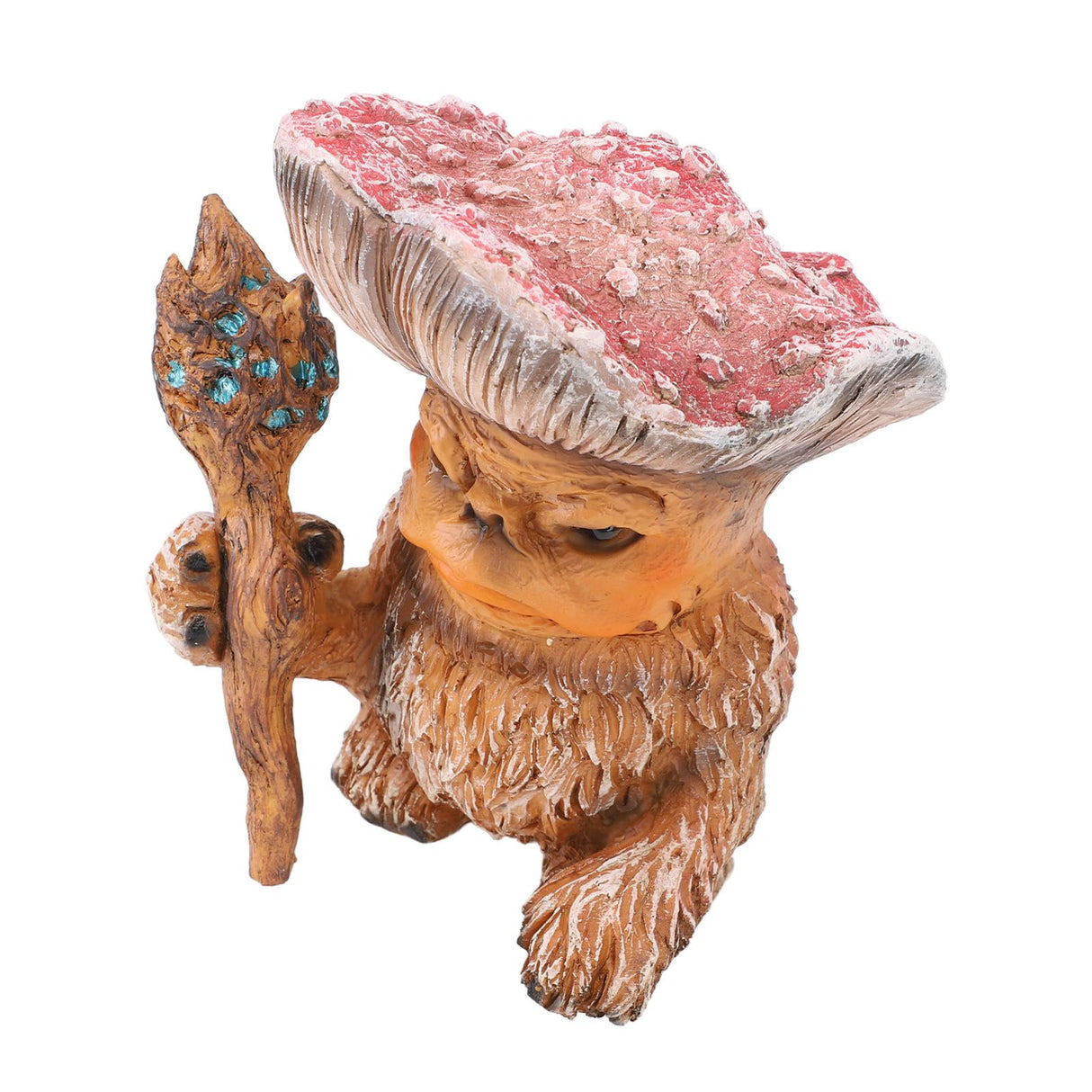 Fairy Mushroom Monster Resin Gothic Style Exquisite Vividly Detailed Outdoor Garden Statue for Lawn Yard Balcony A