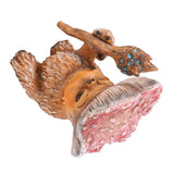 Fairy Mushroom Monster Resin Gothic Style Exquisite Vividly Detailed Outdoor Garden Statue for Lawn Yard Balcony A - Low Angle