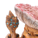 Fairy Mushroom Monster Resin Gothic Style Exquisite Vividly Detailed Outdoor Garden Statue for Lawn Yard Balcony A - Extra Image