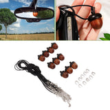 10PCS Wooden Nut Acorn Pendant Necklace Acorn Box Clasp Nylon Cord Kits DIY Pendant Decorations for Women Men Daily Party