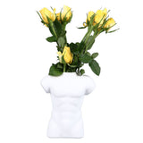 Men Body Vase Pottery Flower Vase Polished Compact Versatile Decor for Home Desk Office Living Room