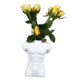 Men Body Vase Pottery Flower Vase Polished Compact Versatile Decor for Home Desk Office Living Room