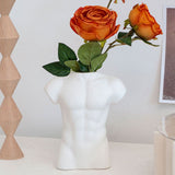 Men Body Vase Pottery Flower Vase Polished Compact Versatile Decor for Home Desk Office Living Room - Extra Image