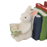 Figurine Statue Ornament Elephant Bunny Reading Resin Long Lasting Garden Sculpture Decor for Desk Outdoor Yard Office