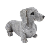 Dachshund Figurine Resin Dachshund Sculpture Outdoor Statue Ornament Dog Lover Gift For Garden Patio Lawn Courtyard Home Desktop Decoration