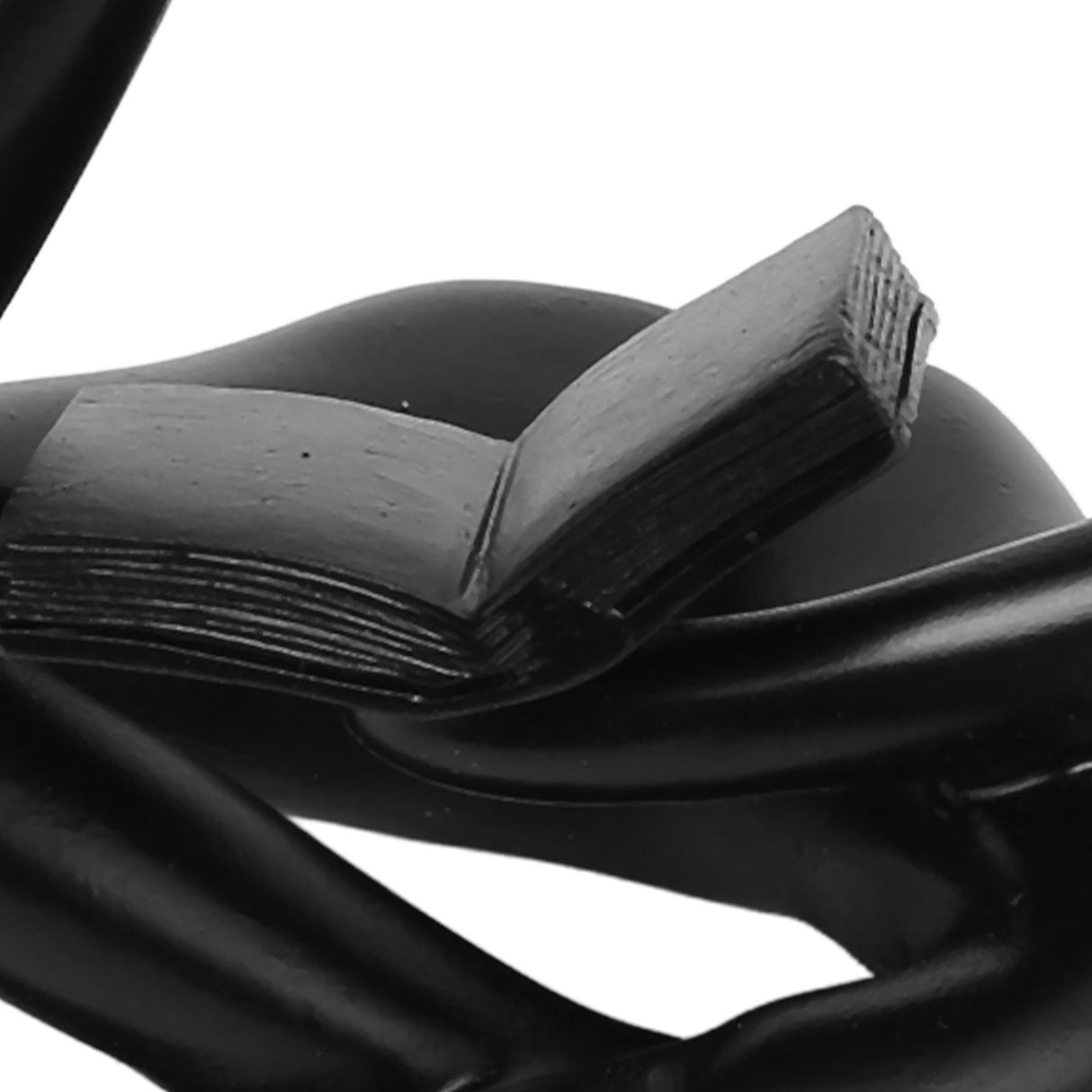 Thinker Reading Statue Resin Sitting Figure Abstract Art Ornament for Living Room Cabinet Decoration Black
