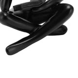 Thinker Reading Statue Resin Sitting Figure Abstract Art Ornament for Living Room Cabinet Decoration Black - Extra Image