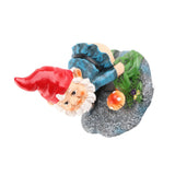 Dwarf Decorative Ornaments Durable Resin Decor Cute Gnome Figure Decorations for Home Outside Yard Decor