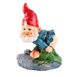 Dwarf Decorative Ornaments Durable Resin Decor Cute Gnome Figure Decorations for Home Outside Yard Decor - Close-Up Angle