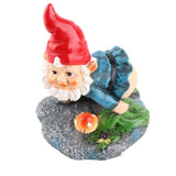 Dwarf Decorative Ornaments Durable Resin Decor Cute Gnome Figure Decorations for Home Outside Yard Decor
