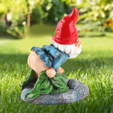 Dwarf Decorative Ornaments Durable Resin Decor Cute Gnome Figure Decorations for Home Outside Yard Decor