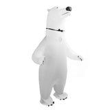 Inflatable Polar Bear Costume Reinforced Stitching Lightweight Reusable Waterproof Blow Up Animal Costumes for Halloween Cosplay - 45-Degree Angle