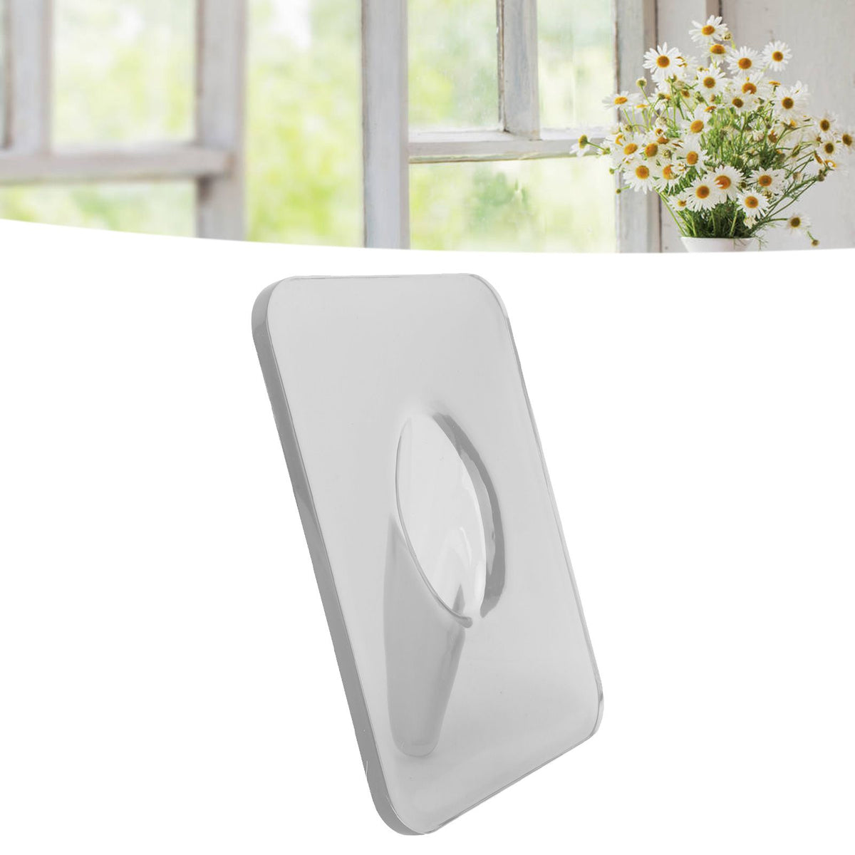 Photo Frame Flower Vase Acrylic Rectangle Centerpiece Clear Hydroponic Floral Vase for Dining Table Home Office Transparent