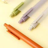 Gel Pen for Kids Students Adults Black Ink Medium Point Pressing Retractable Smooth Writing Pen for Journaling Note Taking Cute Office School Supplies Tawny - Extra Image