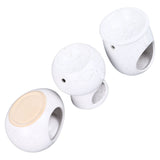 3Pcs Ceramic Tealight Candle Holder Oil Burner Wax Melt Oil Burner for Home Bedroom Decor Christmas Housewarming Gift