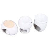 3Pcs Ceramic Tealight Candle Holder Oil Burner Wax Melt Oil Burner for Home Bedroom Decor Christmas Housewarming Gift