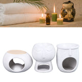 3Pcs Ceramic Tealight Candle Holder Oil Burner Wax Melt Oil Burner for Home Bedroom Decor Christmas Housewarming Gift - Extra Image
