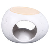 3Pcs Ceramic Tealight Candle Holder Oil Burner Wax Melt Oil Burner for Home Bedroom Decor Christmas Housewarming Gift
