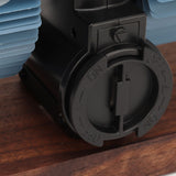 Digital Flip Down Clock Retro Automatic Turning Battery Operated Mechanical Clock for Home Room Office Decoration Blue