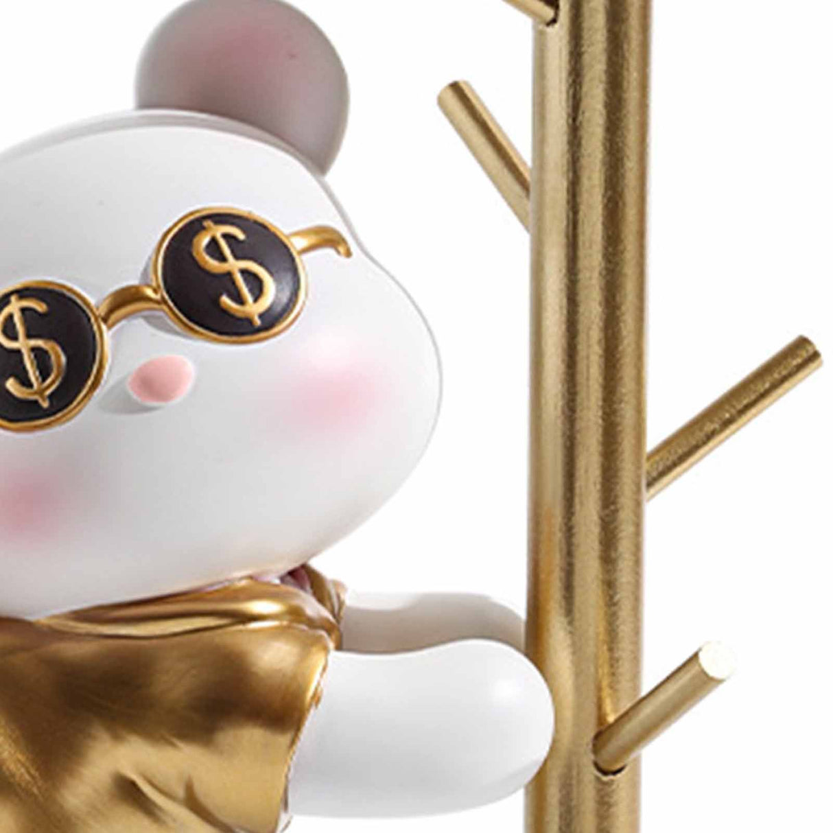 Entryway Key Storage Ornament Cartoon Cute Entryway Key Holder Ornament with Tray for Home Bedroom Alluring Bear 31.5x15x27cm