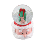 Lighted Christmas Crystal Ball Resin Cute Battery Powered Desktop Christmas Globe Decor Ornament for Home Party Gifts Present - Extra Image