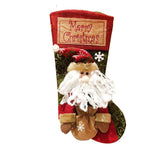 Christmas Stockings Exquisite Handcrafted Personalized Xmas Hanging Stocking for Gift Exchange Party Favor Old Man - Front View