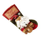 Christmas Stockings Exquisite Handcrafted Personalized Xmas Hanging Stocking for Gift Exchange Party Favor Old Man - Top-Down View