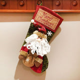 Christmas Stockings Exquisite Handcrafted Personalized Xmas Hanging Stocking for Gift Exchange Party Favor Old Man - 45-Degree Angle