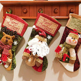 Christmas Stockings Exquisite Handcrafted Personalized Xmas Hanging Stocking for Gift Exchange Party Favor Old Man - Close-Up Angle