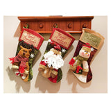 Christmas Stockings Exquisite Handcrafted Personalized Xmas Hanging Stocking for Gift Exchange Party Favor Old Man - Low Angle