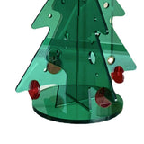Acrylic Christmas Tree DIY Kit Mini Simple Installation Desktop Christmas Tree for Gift Decoration M 145x195mm - Close-Up Angle