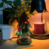 Acrylic Christmas Tree DIY Kit Mini Simple Installation Desktop Christmas Tree for Gift Decoration M 145x195mm - Low Angle