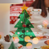 Acrylic Christmas Tree DIY Kit Mini Simple Installation Desktop Christmas Tree for Gift Decoration M 145x195mm