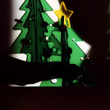 Acrylic Christmas Tree DIY Kit Mini Simple Installation Desktop Christmas Tree for Gift Decoration M 145x195mm