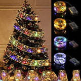 LED Christmas Ribbon Light 5cmx5m High Brightness Double Layer Gold Foiling Holiday Ribbon Light Color Light