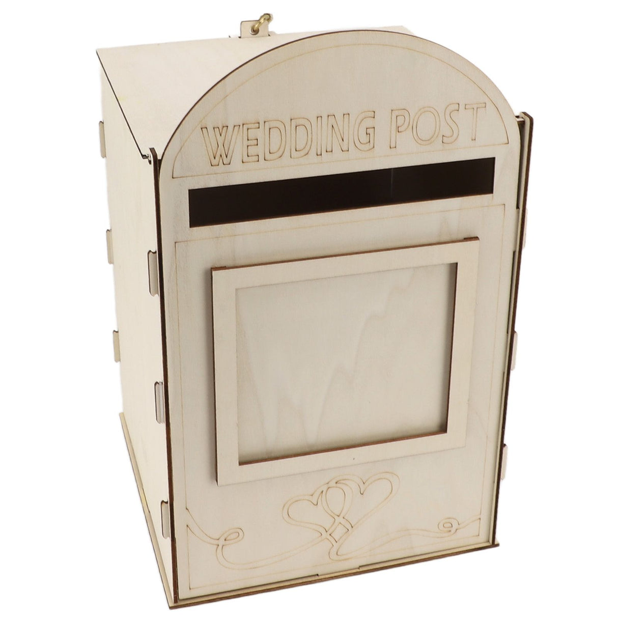 DIY Wooden Wedding Mailbox Post Box with Lock Key for Reception Wedding Anniversary Party Decoration JM01617