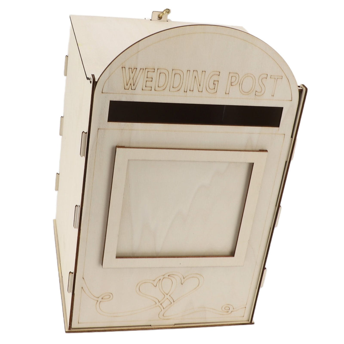 DIY Wooden Wedding Mailbox Post Box with Lock Key for Reception Wedding Anniversary Party Decoration JM01617