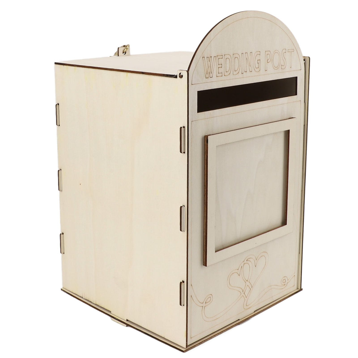 DIY Wooden Wedding Mailbox Post Box with Lock Key for Reception Wedding Anniversary Party Decoration JM01617