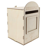 DIY Wooden Wedding Mailbox Post Box with Lock Key for Reception Wedding Anniversary Party Decoration JM01617