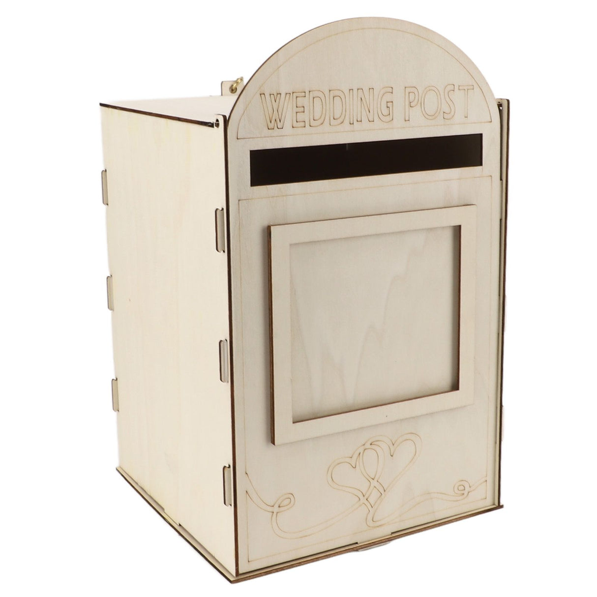 DIY Wooden Wedding Mailbox Post Box with Lock Key for Reception Wedding Anniversary Party Decoration JM01617