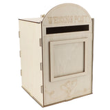 DIY Wooden Wedding Mailbox Post Box with Lock Key for Reception Wedding Anniversary Party Decoration JM01617 - 45-Degree Angle