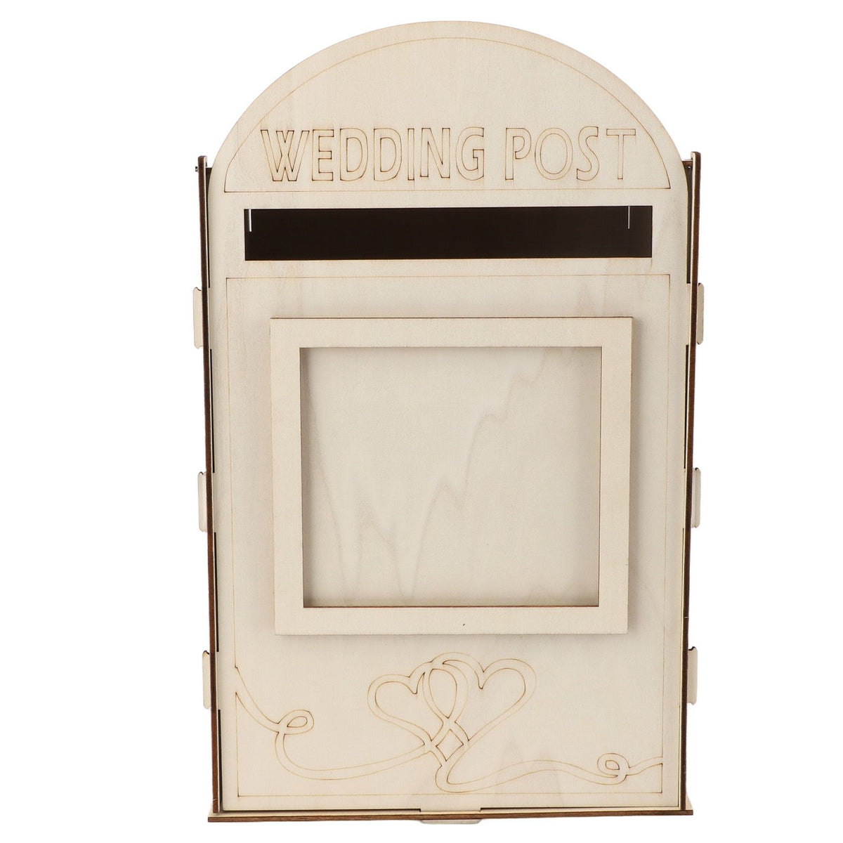 DIY Wooden Wedding Mailbox Post Box with Lock Key for Reception Wedding Anniversary Party Decoration JM01617