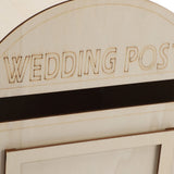 DIY Wooden Wedding Mailbox Post Box with Lock Key for Reception Wedding Anniversary Party Decoration JM01617 - Extra Image