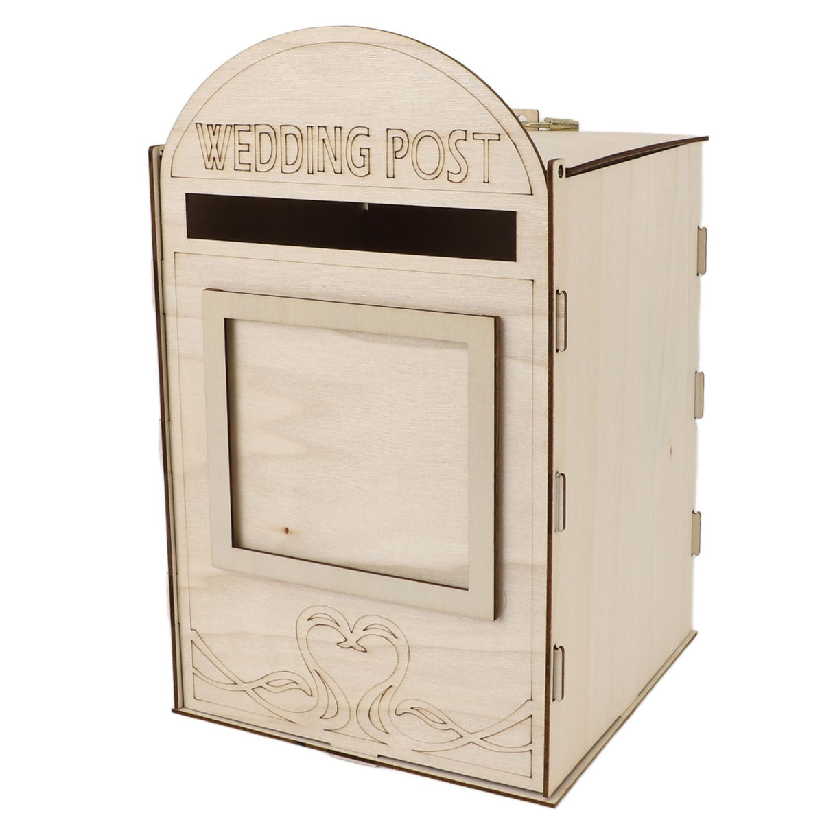DIY Wooden Wedding Mailbox Post Box with Lock Key for Reception Wedding Anniversary Party Decoration JM01618