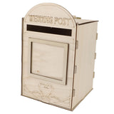DIY Wooden Wedding Mailbox Post Box with Lock Key for Reception Wedding Anniversary Party Decoration JM01618