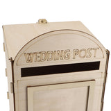 DIY Wooden Wedding Mailbox Post Box with Lock Key for Reception Wedding Anniversary Party Decoration JM01618 - Extra Image