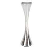 Stainless Steel Vase Innovative Elegant Modern Style Round Mouth Metal Flower Vase for Living Room Table - Top-Down View