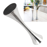 Stainless Steel Vase Innovative Elegant Modern Style Round Mouth Metal Flower Vase for Living Room Table