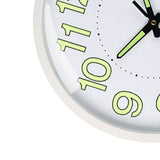 Silent Quartz Clock Plastic Wall Mounted Luminous Quiet for Living Room Bedroom 12in 30cm White Frame - Extra Image