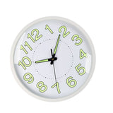 Silent Quartz Clock Plastic Wall Mounted Luminous Quiet for Living Room Bedroom 12in 30cm White Frame - Extra Image